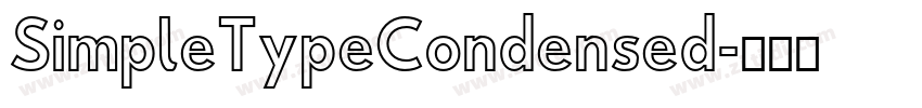 SimpleTypeCondensed字体转换