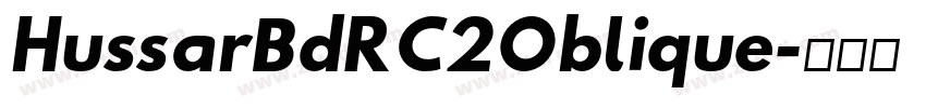 HussarBdRC2Oblique字体转换