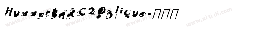 HussarBdRC2Oblique字体转换