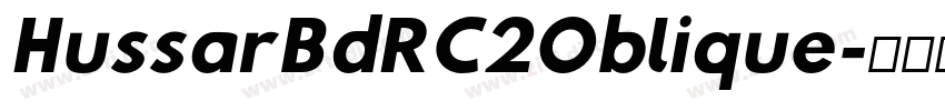 HussarBdRC2Oblique字体转换