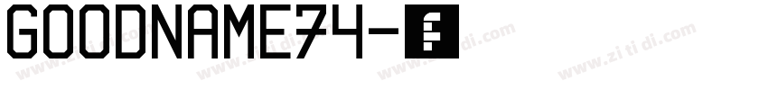 GoodName74字体转换