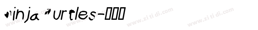NinjaTurtles字体转换