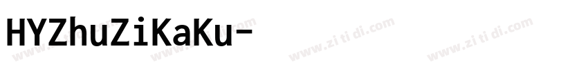 HYZhuZiKaKu字体转换