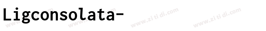 Ligconsolata字体转换
