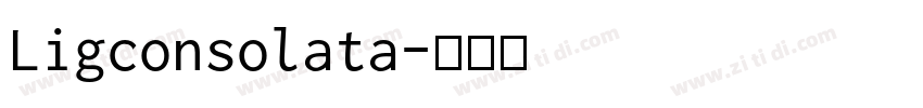 Ligconsolata字体转换