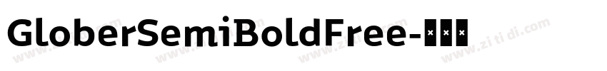 GloberSemiBoldFree字体转换