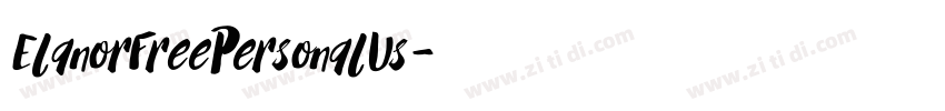 ElanorFreePersonalUs字体转换