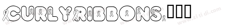 CurlyRibbons字体转换