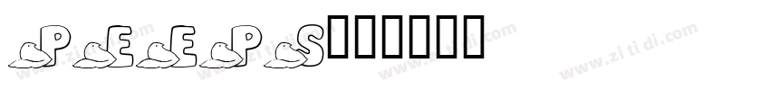 Peeps字体字体转换