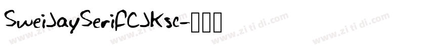 SweiJaySerifCJKsc字体转换