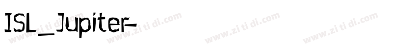ISL_Jupiter字体转换
