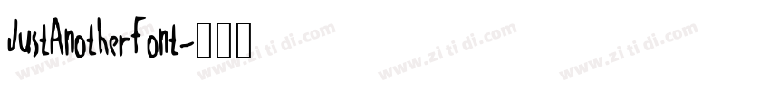 JustAnotherFont字体转换
