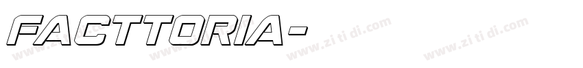 facttoria字体转换