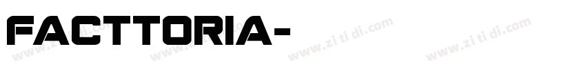 facttoria字体转换