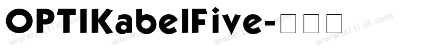 OPTIKabelFive字体转换