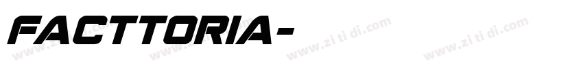 facttoria字体转换