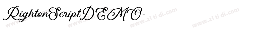 RightonScriptDEMO字体转换