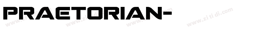 Praetorian字体转换 Praetorian字体转换