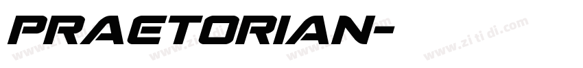 Praetorian字体转换 Praetorian字体转换