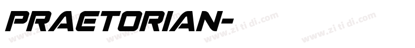 Praetorian字体转换 Praetorian字体转换
