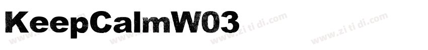KeepCalmW03字体转换