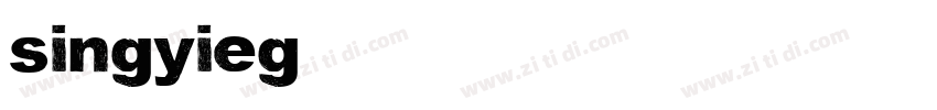 singyieg字体转换