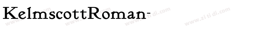 KelmscottRoman字体转换