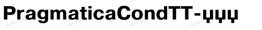 PragmaticaCondTT字体转换