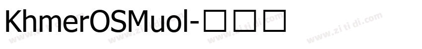 KhmerOSMuol字体转换