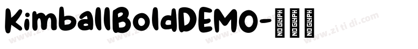 KimballBoldDEMO字体转换