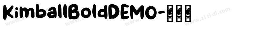 KimballBoldDEMO字体转换