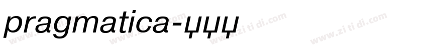pragmatica字体转换
