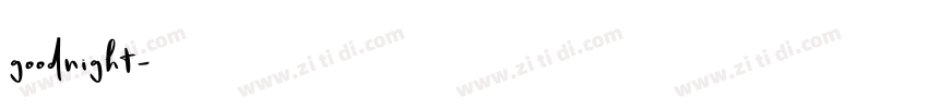 goodnight字体转换
