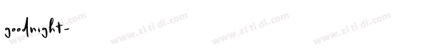 goodnight字体转换