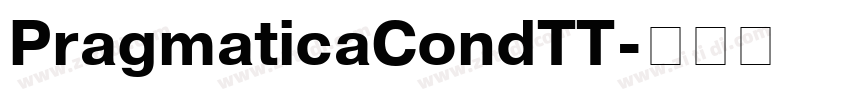 PragmaticaCondTT字体转换