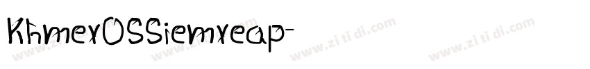 KhmerOSSiemreap字体转换