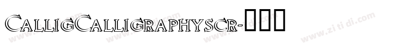 CalligCalligraphyscr字体转换