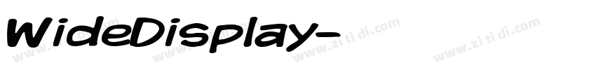 WideDisplay字体转换