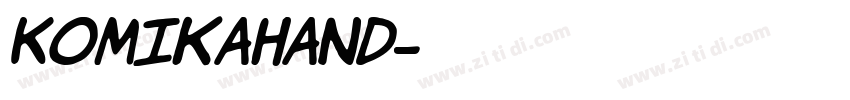 KomikaHand字体转换 KomikaHand字体转换
