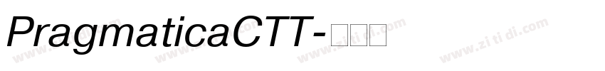 PragmaticaCTT字体转换