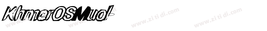 KhmerOSMuol字体转换