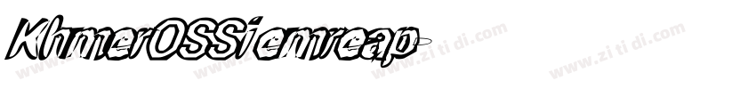 KhmerOSSiemreap字体转换