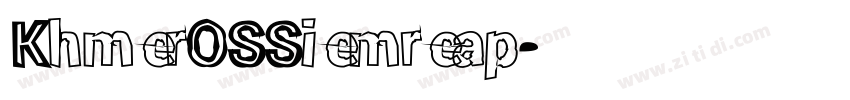 KhmerOSSiemreap字体转换