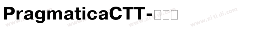 PragmaticaCTT字体转换