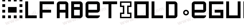 AlfabetBoldRegular字体转换