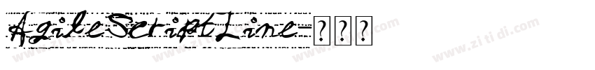 AgileScriptLine字体转换