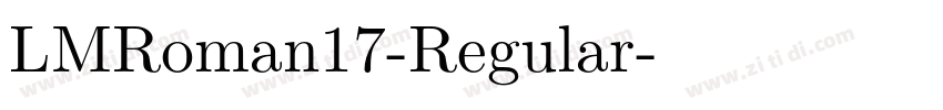 LMRoman17-Regular字体转换