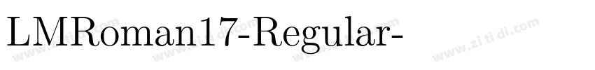 LMRoman17-Regular字体转换