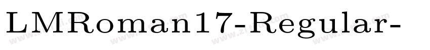 LMRoman17-Regular字体转换