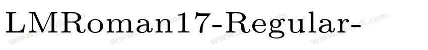 LMRoman17-Regular字体转换